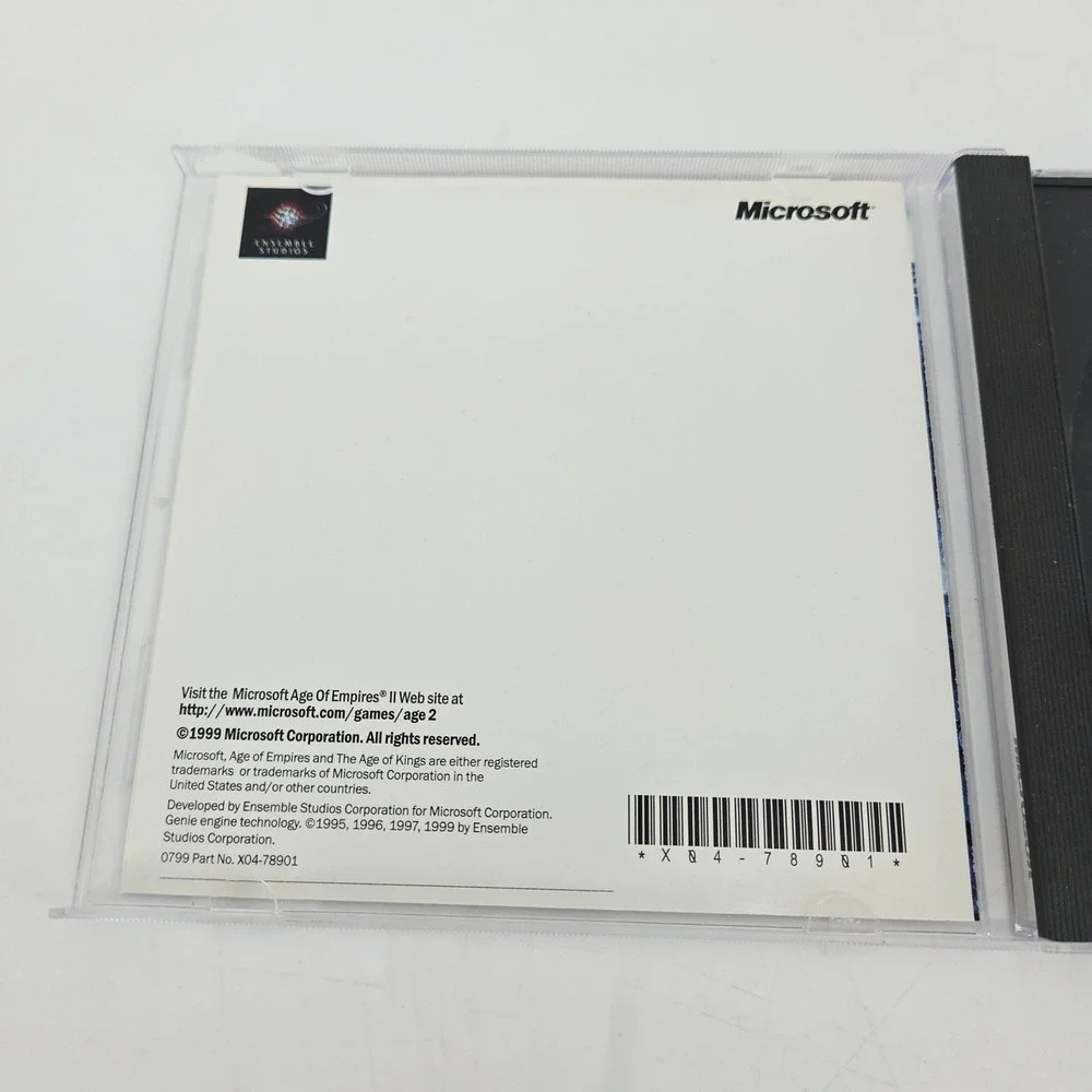 Microsoft Age of Empires II The Age of Kings PC CD-ROM 1999 RTS Game Complete